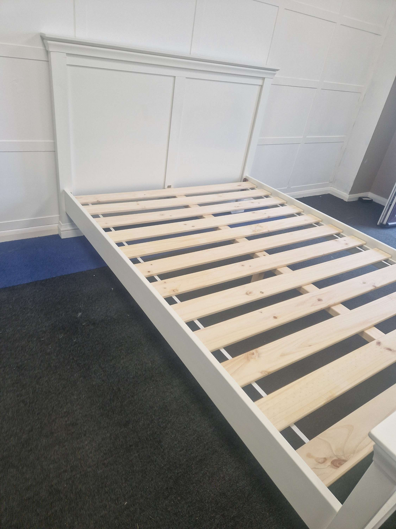 Chantilly Warm White 4ft 6" Double Bed