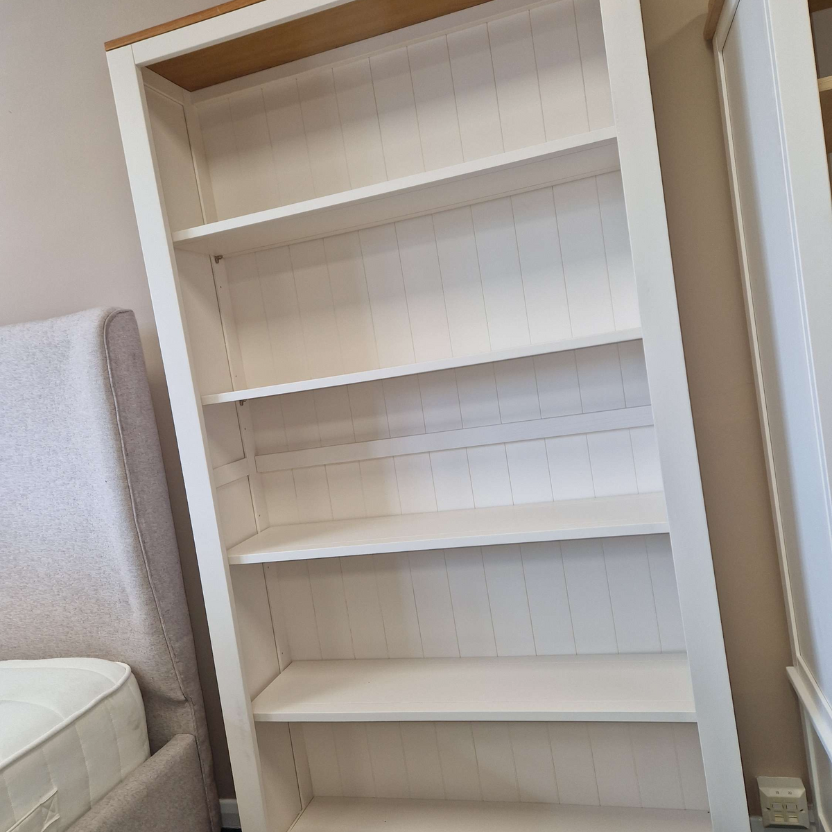 Chalford Warm White Large Bookcase