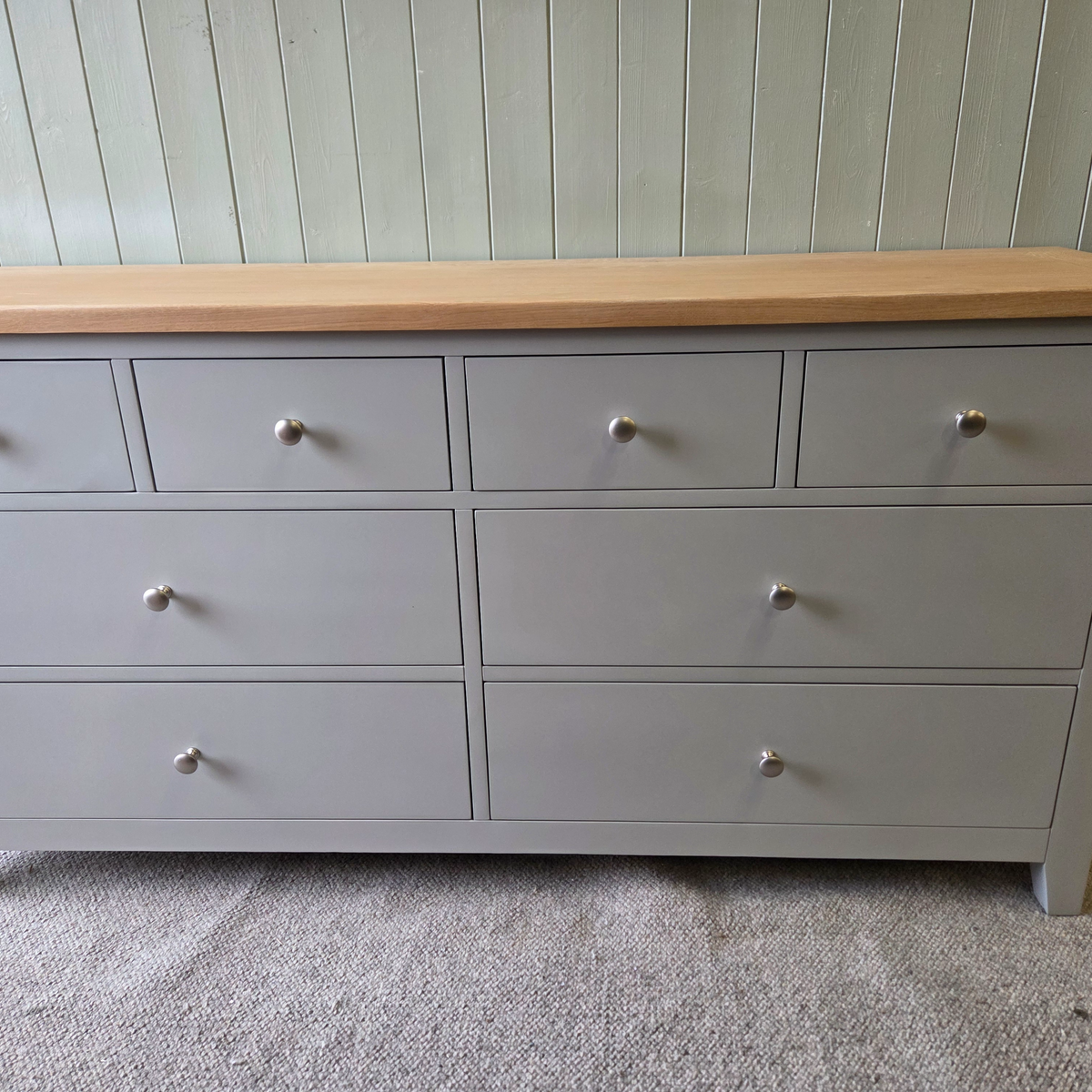 Chester Dove Grey 8 Drawer Chest