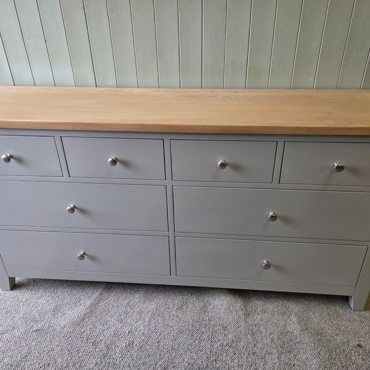 Chester Dove Grey 8 Drawer Chest