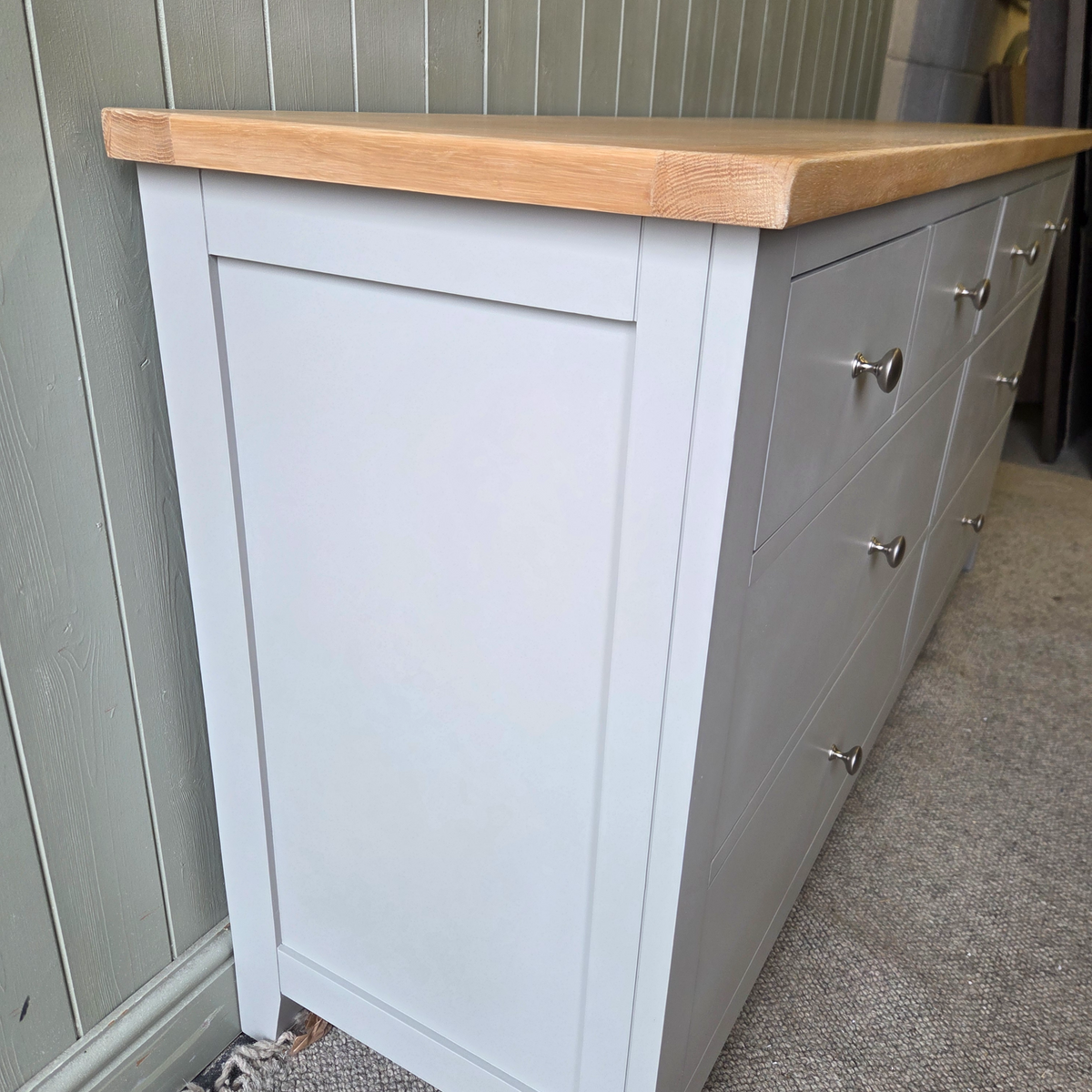 Chester Dove Grey 8 Drawer Chest