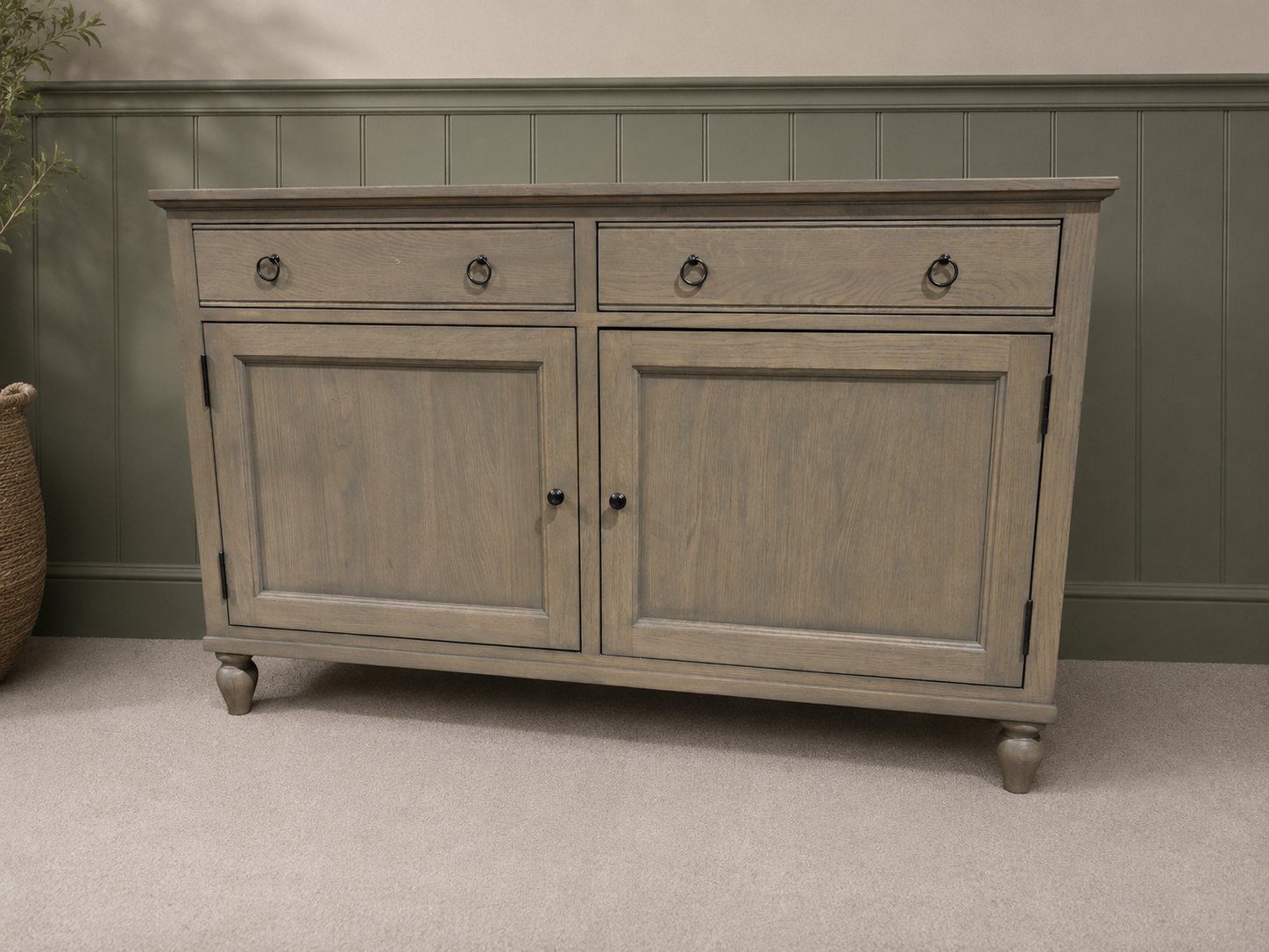 Elkstone Smoked Oak Large Sideboard