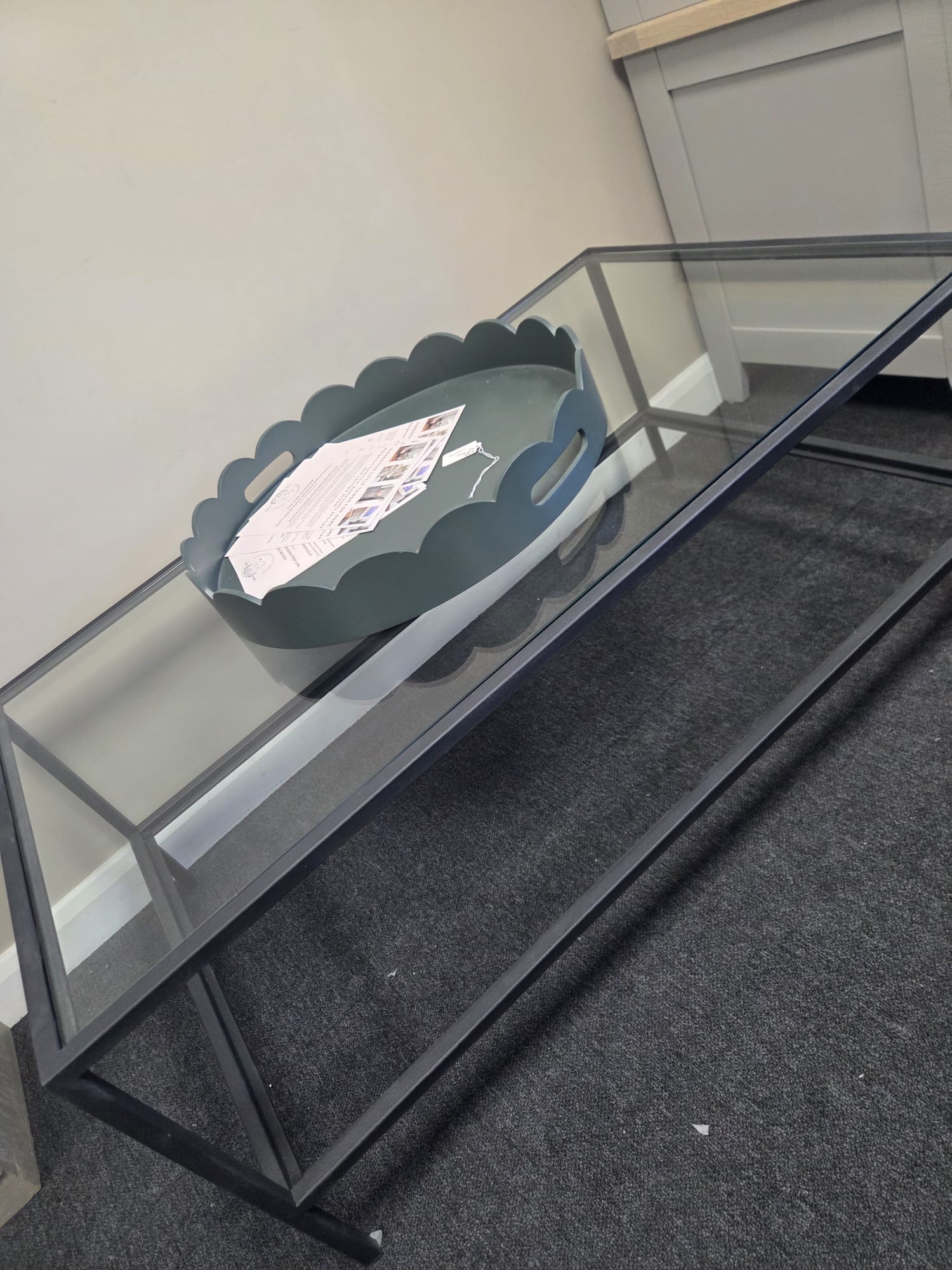 Foxcote Metal & Glass Coffee Table