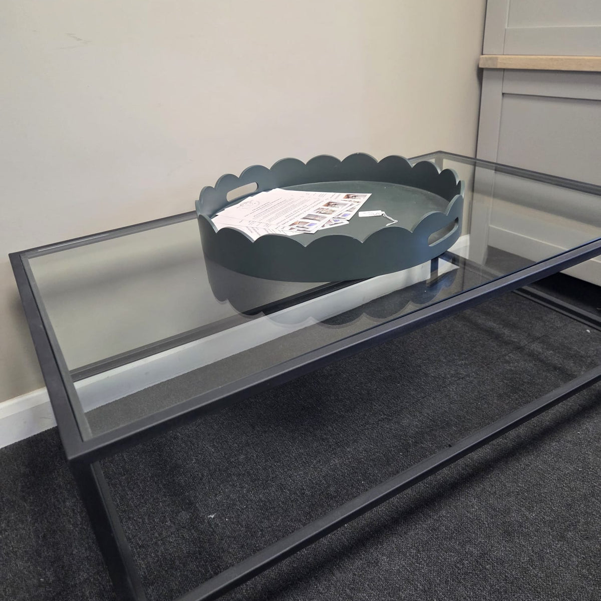 Foxcote Metal & Glass Coffee Table