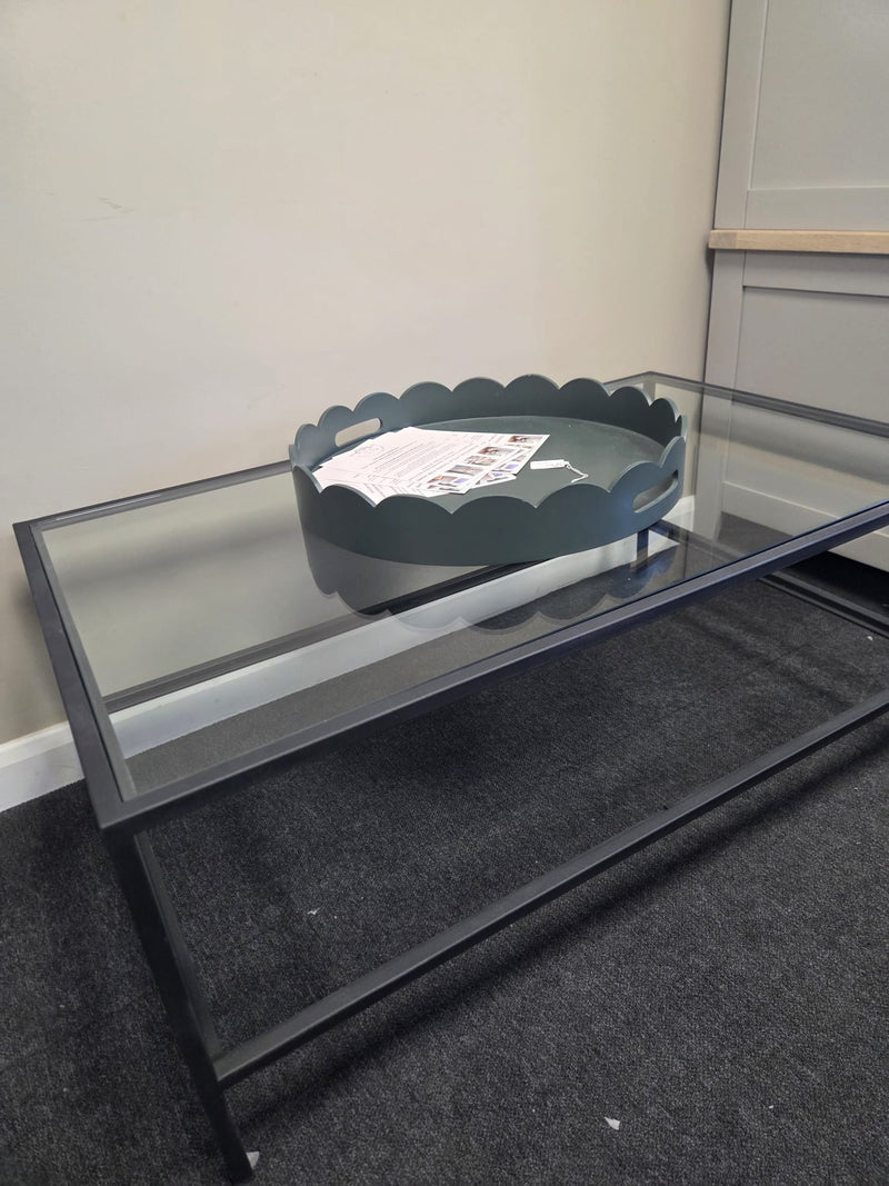 Foxcote Metal & Glass Coffee Table