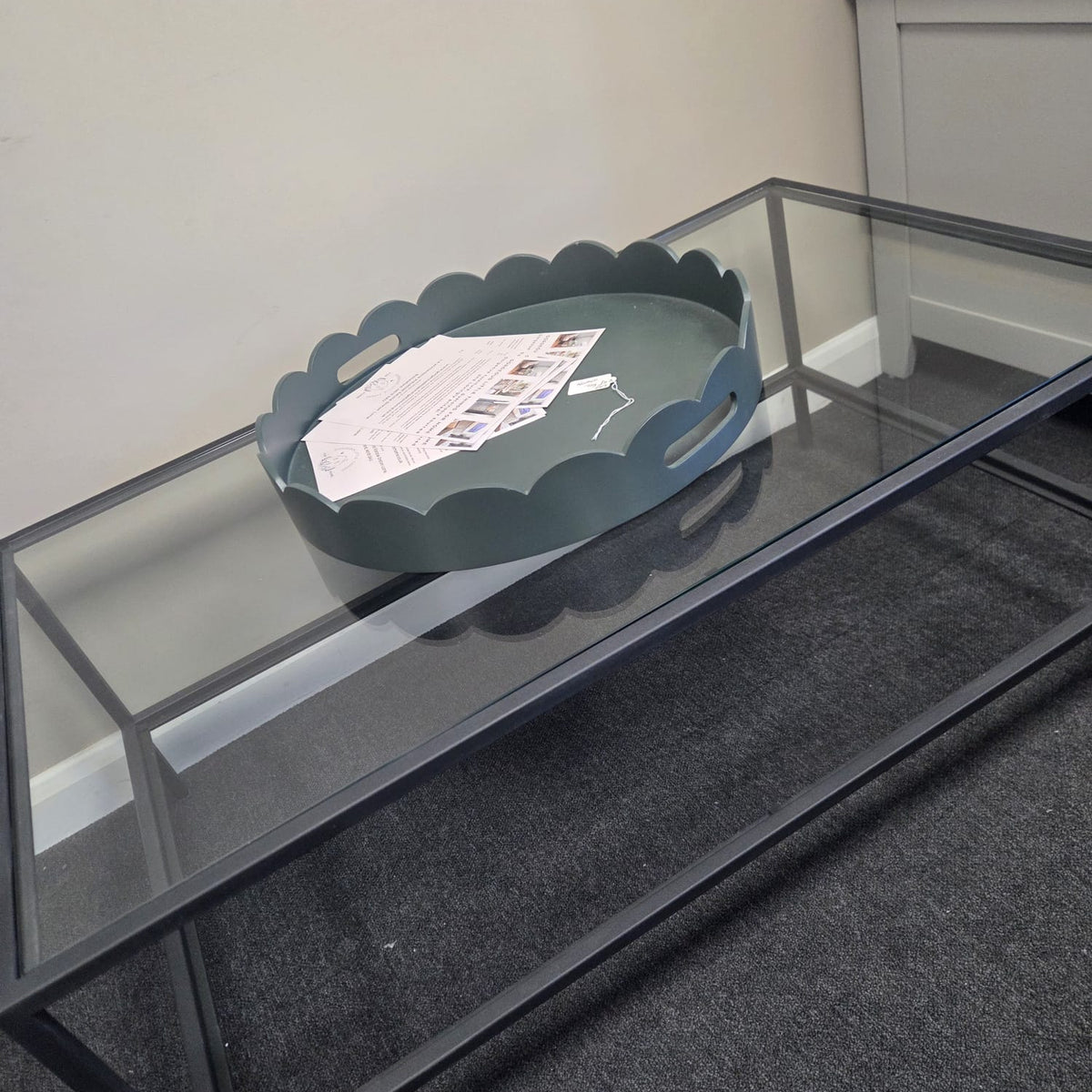Foxcote Metal & Glass Coffee Table