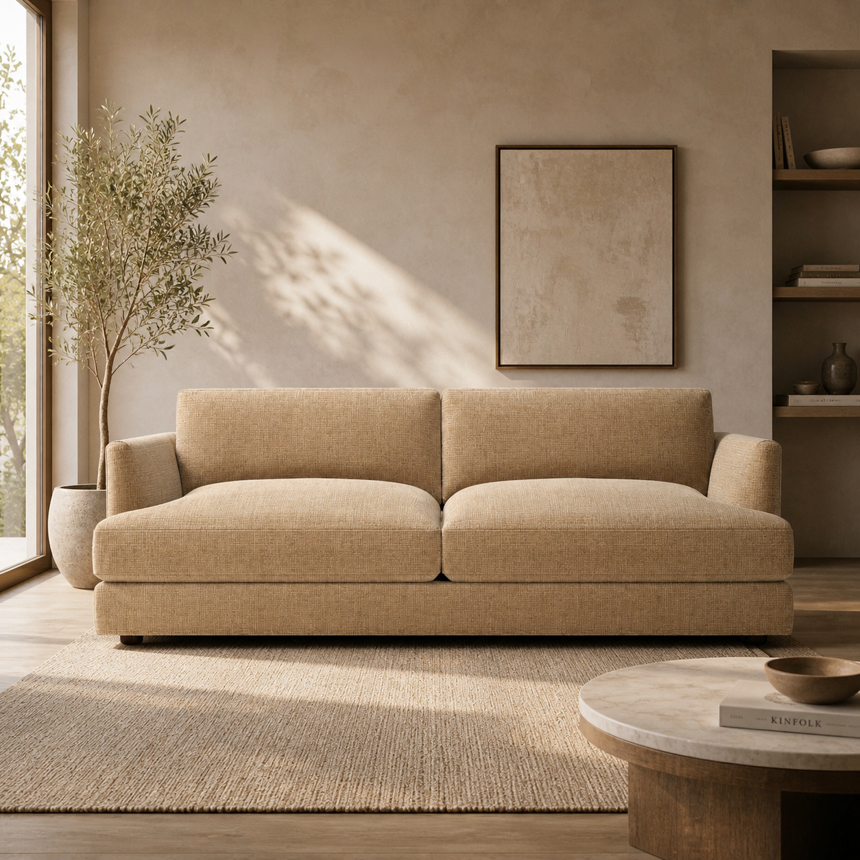 Haven Four Seater Sofa- Tawny