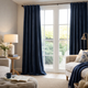 Lodgemore  Velvet Night Sky Curtain- Pair- 135 x 228