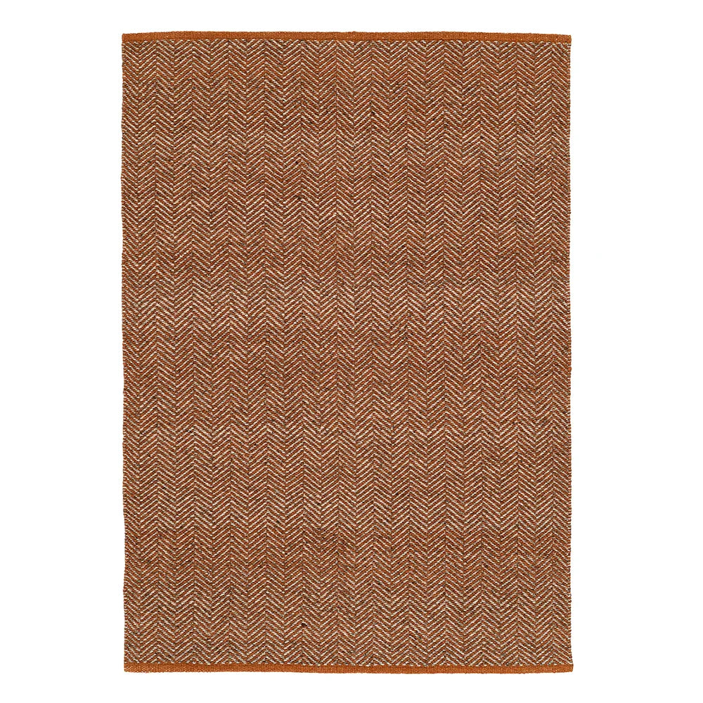 Milton Herringbone Rug- Brick 160 x 230
