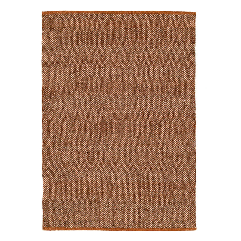 Milton Herringbone Rug- Brick 160 x 230