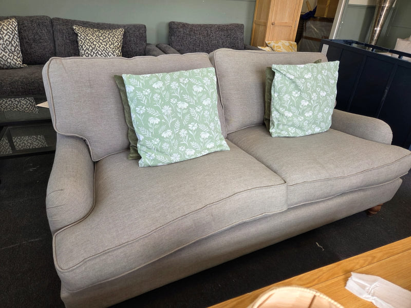 Morris - 3 Seater Sofa - Mid Grey - Linen Mix