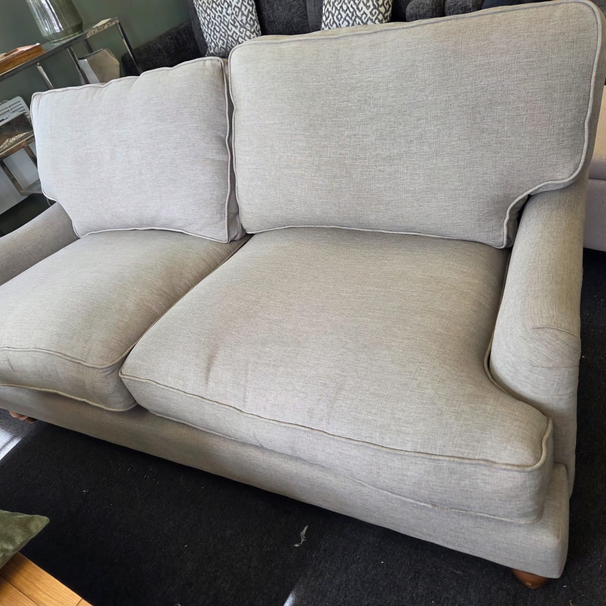 Morris - 3 Seater Sofa - Mid Grey - Linen Mix