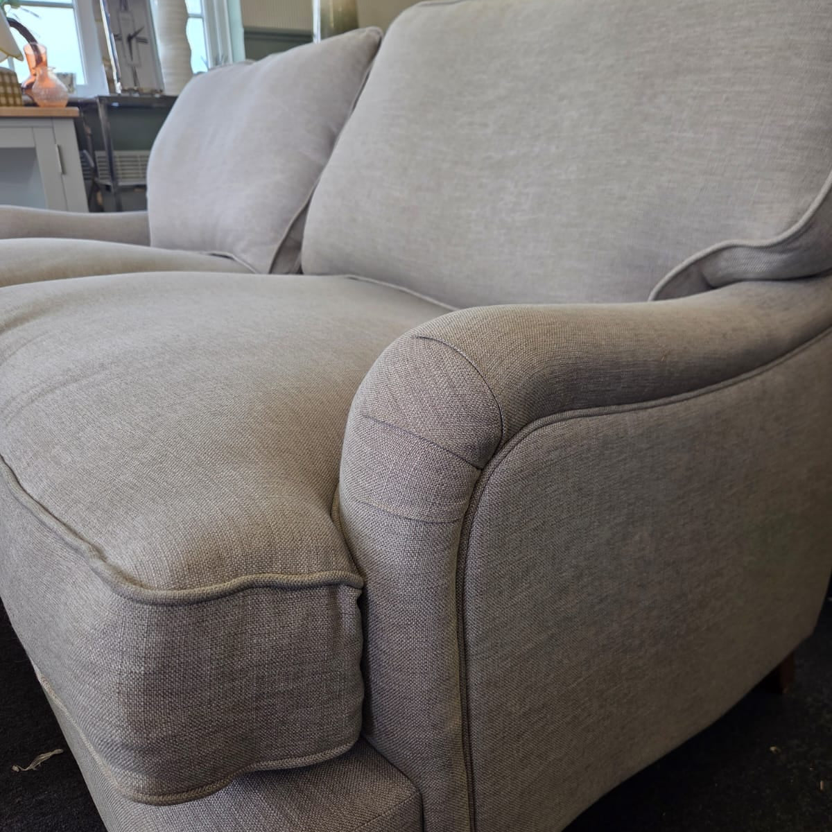 Morris - 3 Seater Sofa - Mid Grey - Linen Mix