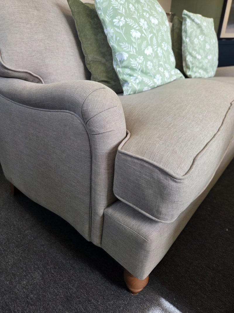 Morris - 3 Seater Sofa - Mid Grey - Linen Mix