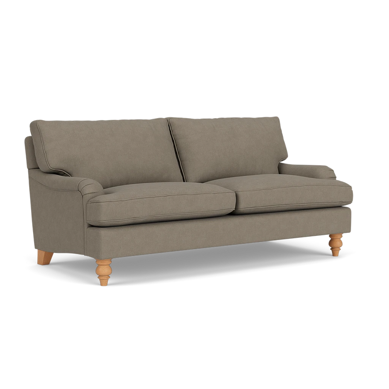 Morris - 3 Seater Sofa - Mid Grey - Linen Mix