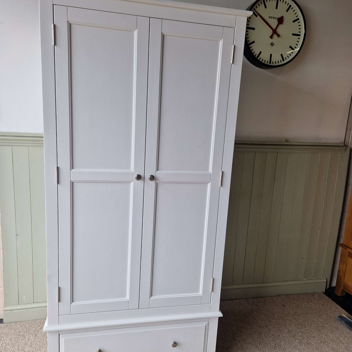 Pensham Pure White Narrow Double Wardrobe