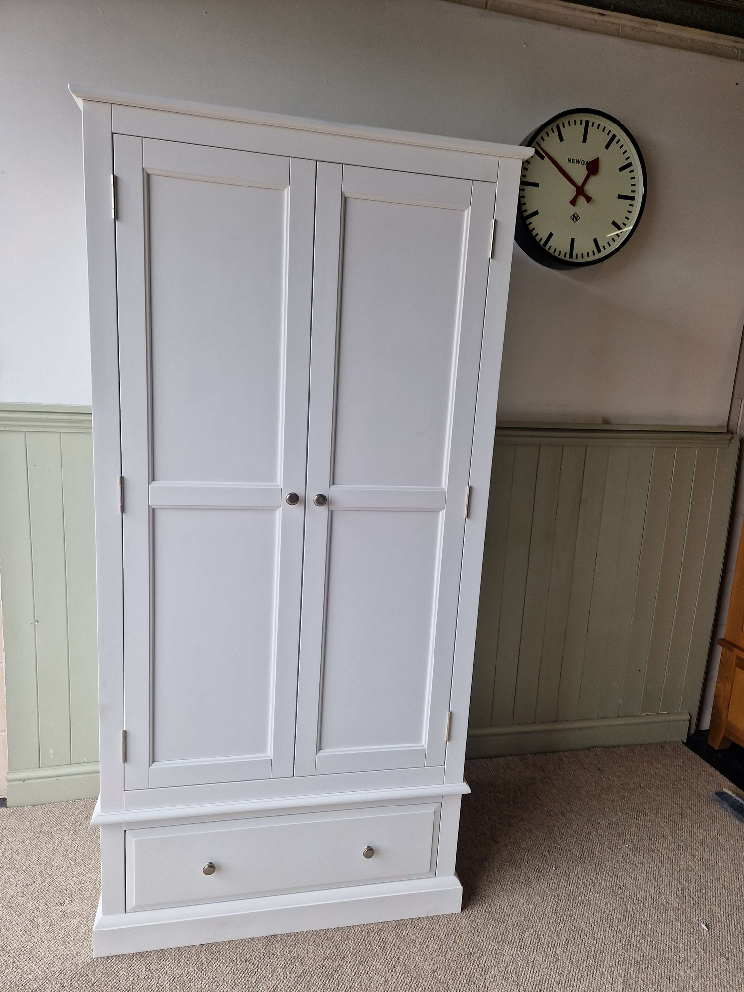 Pensham Pure White Narrow Double Wardrobe
