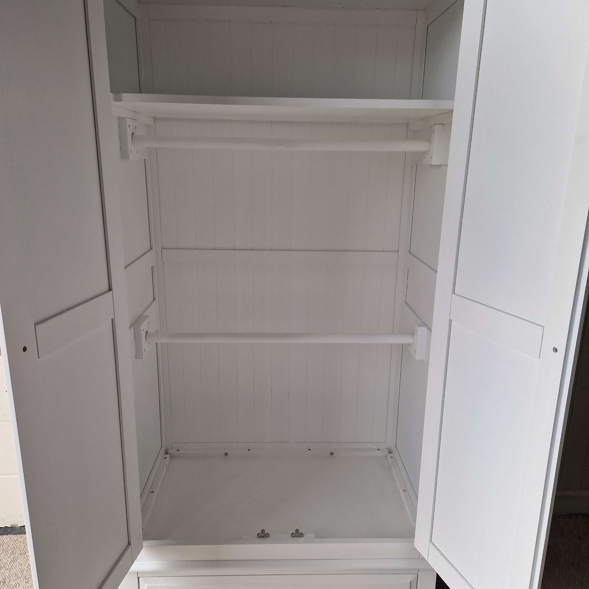 Pensham Pure White Narrow Double Wardrobe