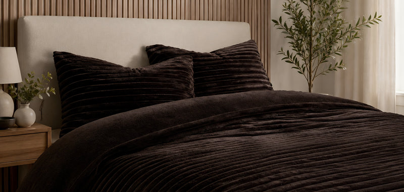 Cloud Fleece Bedset - King Size - Chocolate