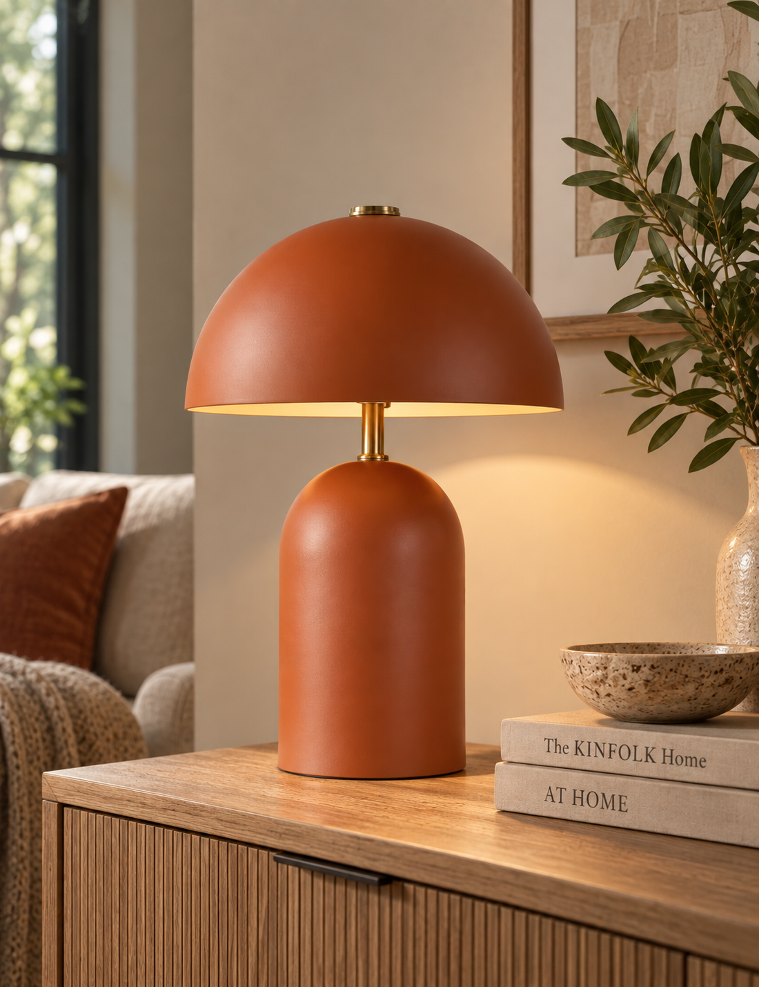 Colby Rechargeable Table Lamp - Burnt Orange