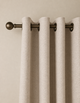 Brushed Eyelet Blackout Thermal Curtains - Champagne - 218cm x 229cm