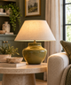 Ceramic Urn Base Table Lamp - Natural