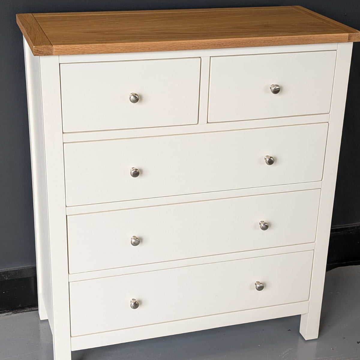 Simply Cotswold Cream 5 Drawer Chest
