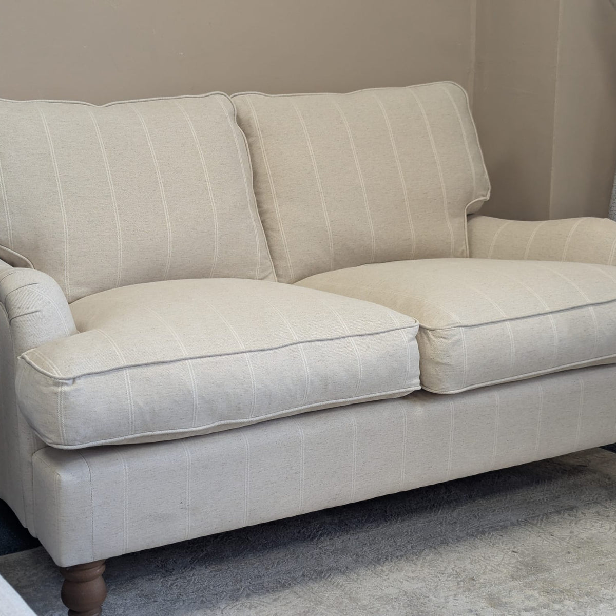 Morris - 2 Seater Sofa - Natural - Compton Stripe