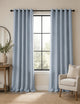Brushed Multiway Blackout Curtains - Mid Blue - 168cm x 229cm