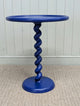 Twister Round Side Table - Dark Blue