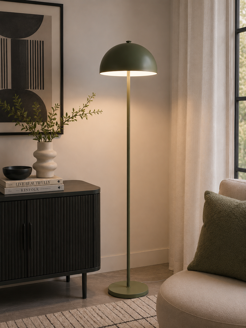 Dome Floor Lamp- Green