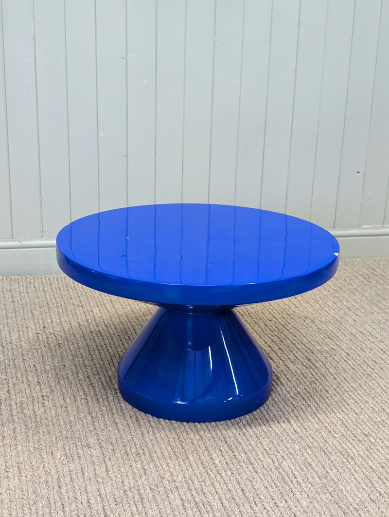 Round Coffee Table - Royal Blue