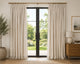 Brushed Pencil Pleat Blackout Thermal Curtains - Champagne - 117cm x 229cm