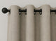 Brushed Eyelet Blackout Thermal Curtains - Neutral - 117cm x 183cm