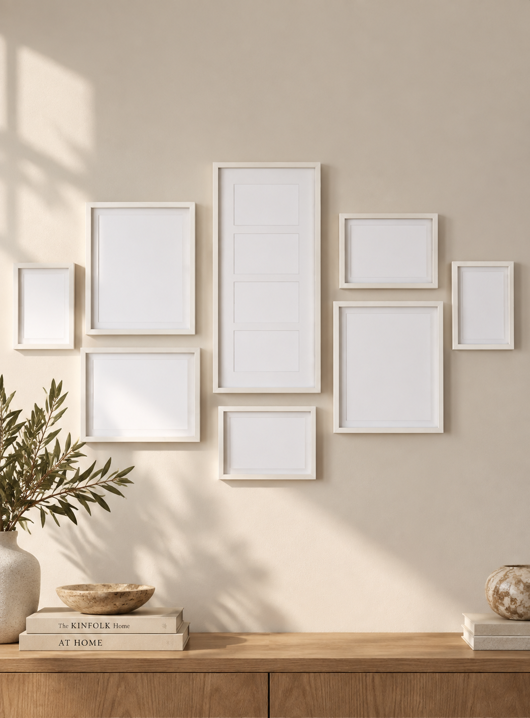 Set of 8 Gallery Frames - White