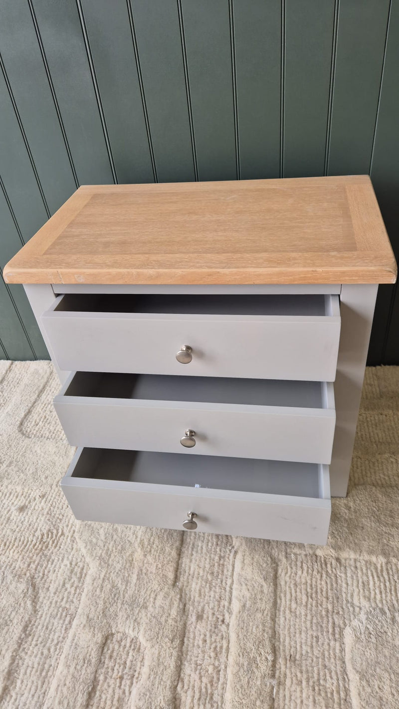 Chester Dove Grey Jumbo Bedside Table
