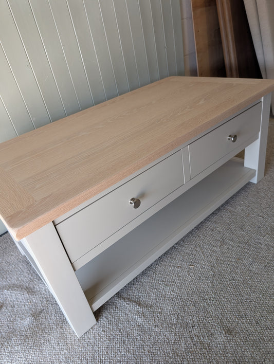 Chester Limestone Coffee Table with Drawers