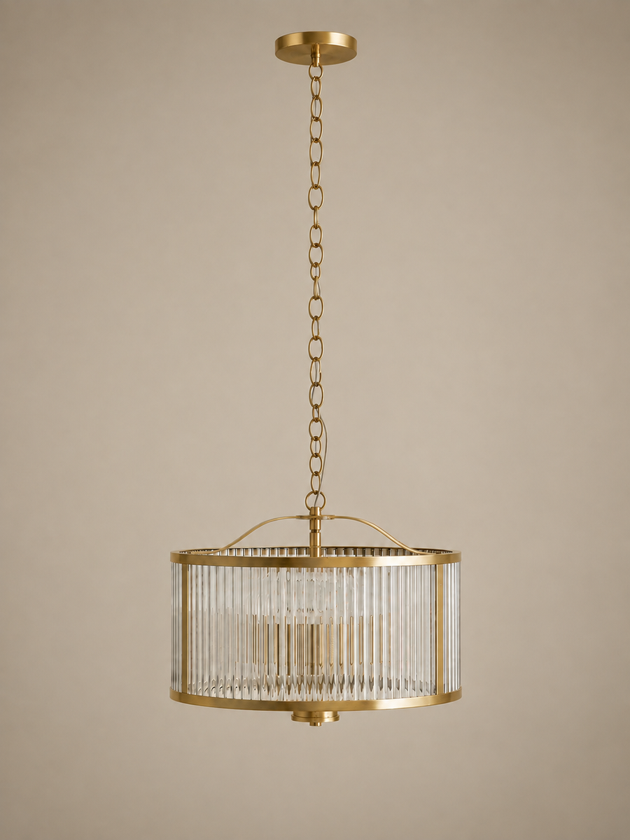 Monroe Pendant Light- Antique Brass