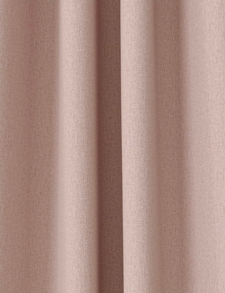 Brushed Eyelet Blackout Ultra Thermal Curtains - Blush - 117cm x 229cm