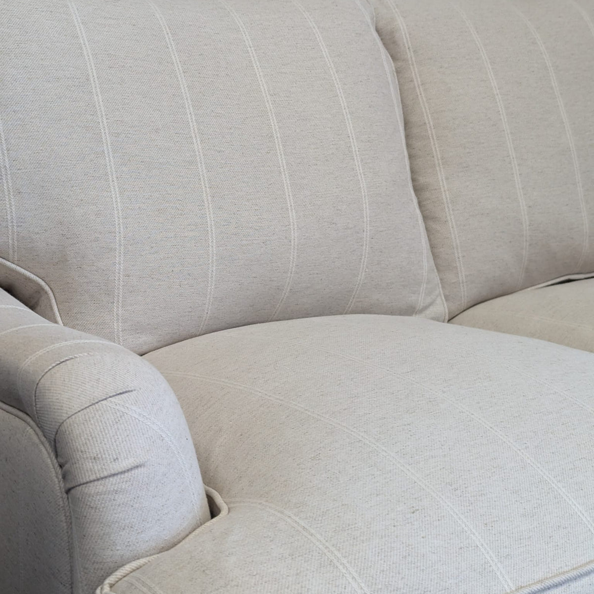 Morris - 2 Seater Sofa - Natural - Compton Stripe