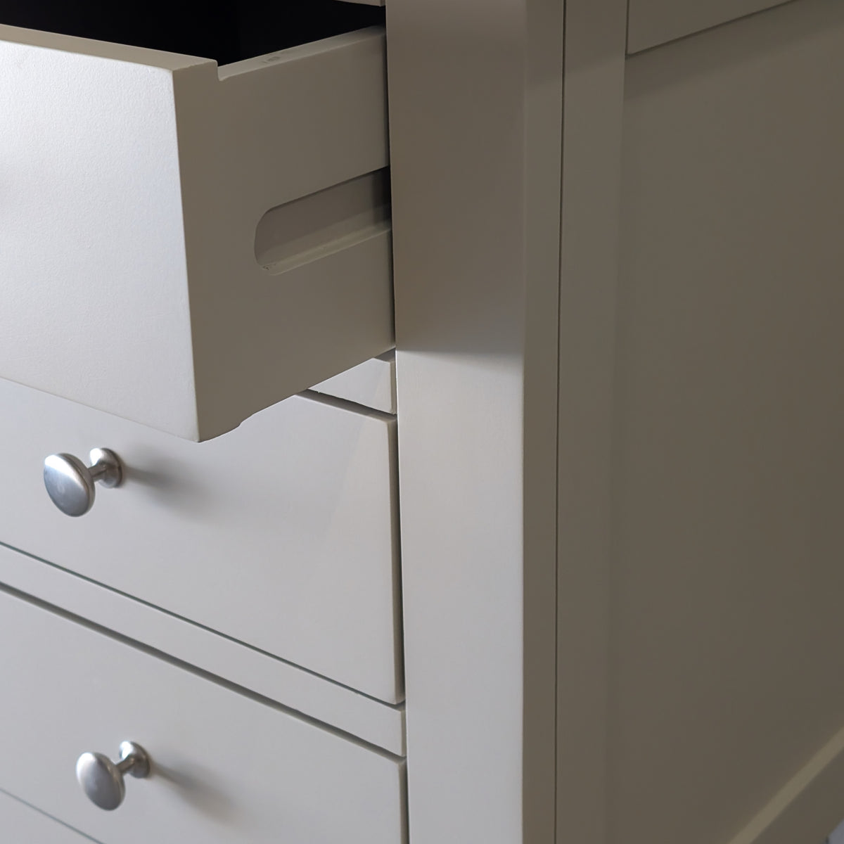 Chester Limestone 3 Drawer Bedside Table
