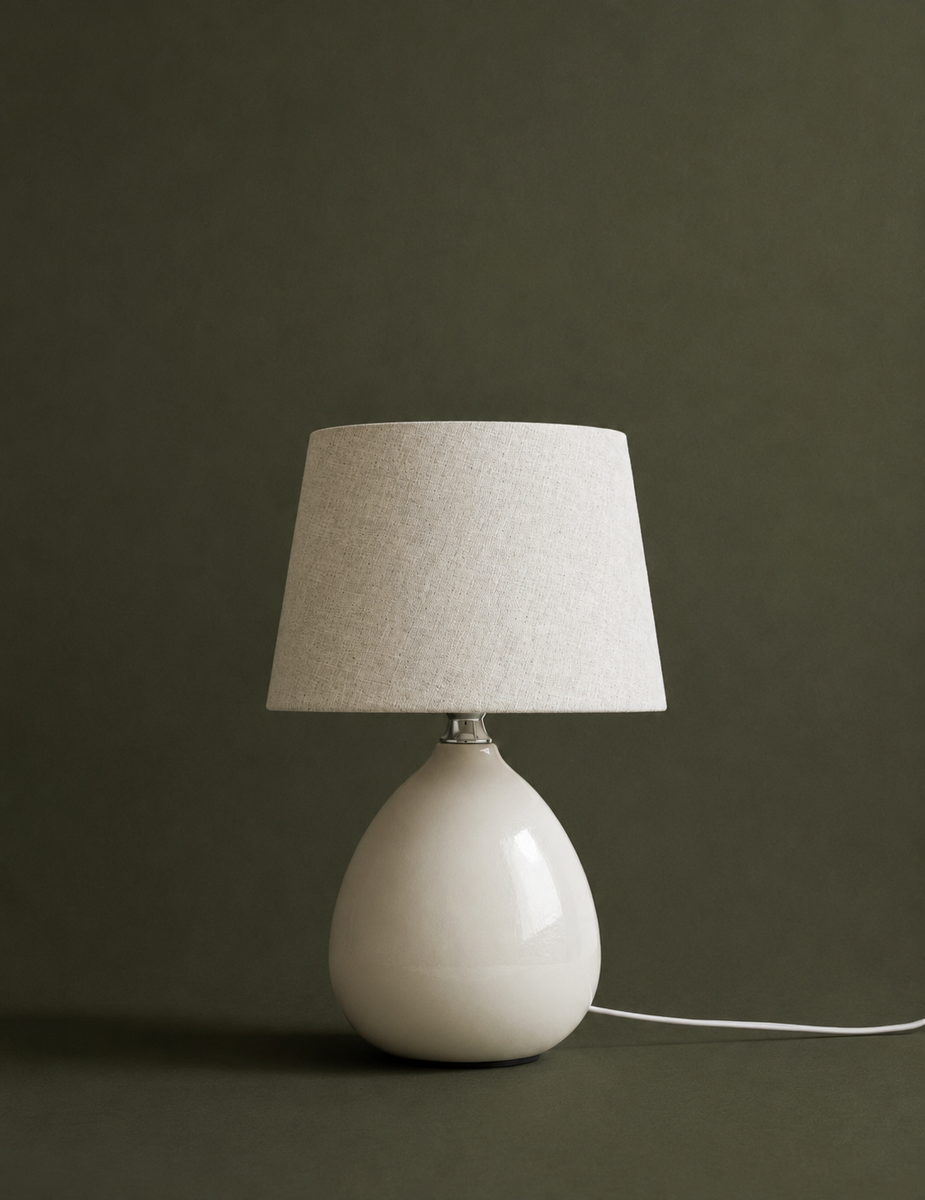 Ceramic Table Lamp - Cream