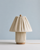 Soft Pleated Fabric Table Lamp - Neutral