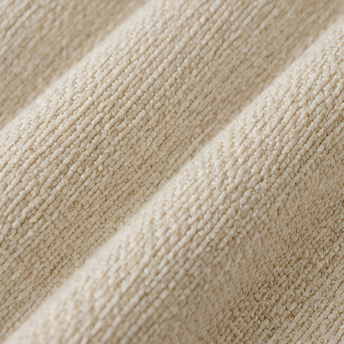 Brushed Eyelet Blackout Thermal Curtains - Cream - 117cm x 137cm