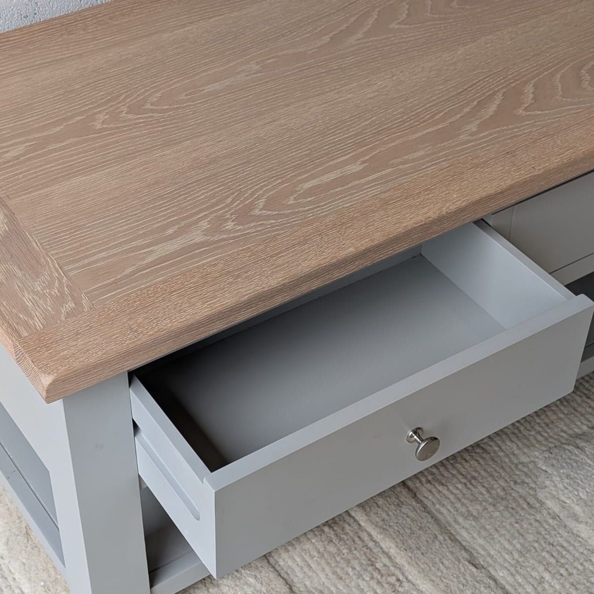 Chester Dove Grey Coffee Table with Drawers