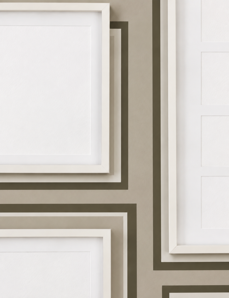 Set of 8 Gallery Frames - White