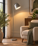 Finn Scandi Metal Floor Lamp - Grey