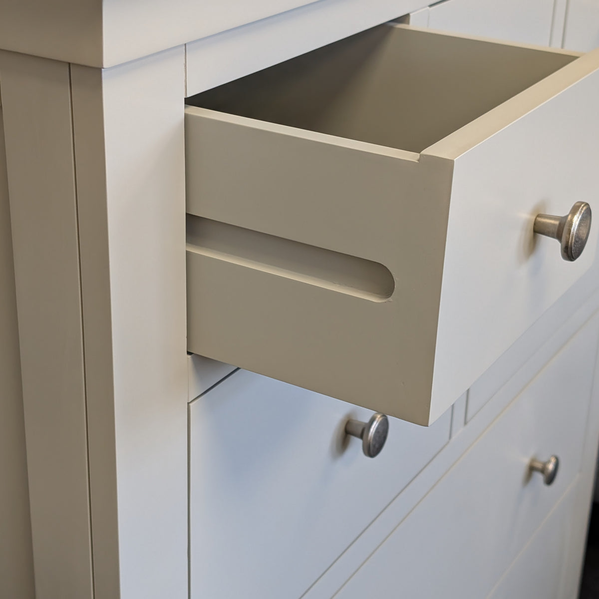 Chantilly Pebble Grey 7 Drawer Chest