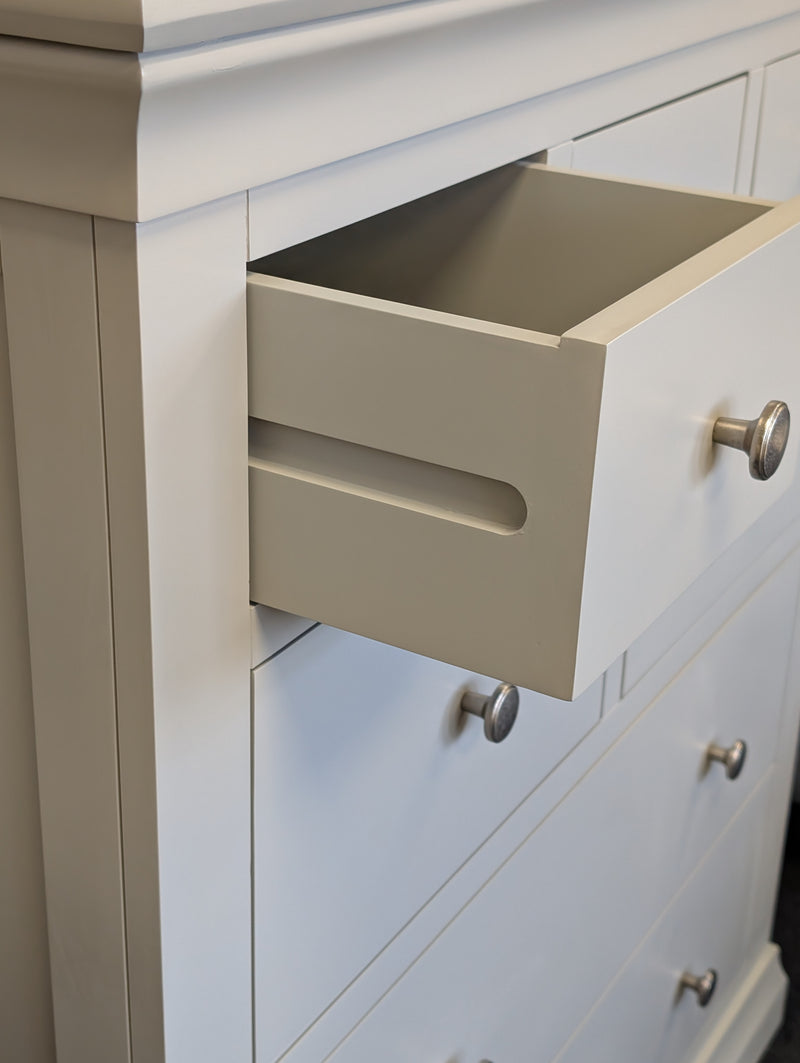 Chantilly Pebble Grey 7 Drawer Chest