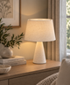 Fabric Table Lamp - Cream